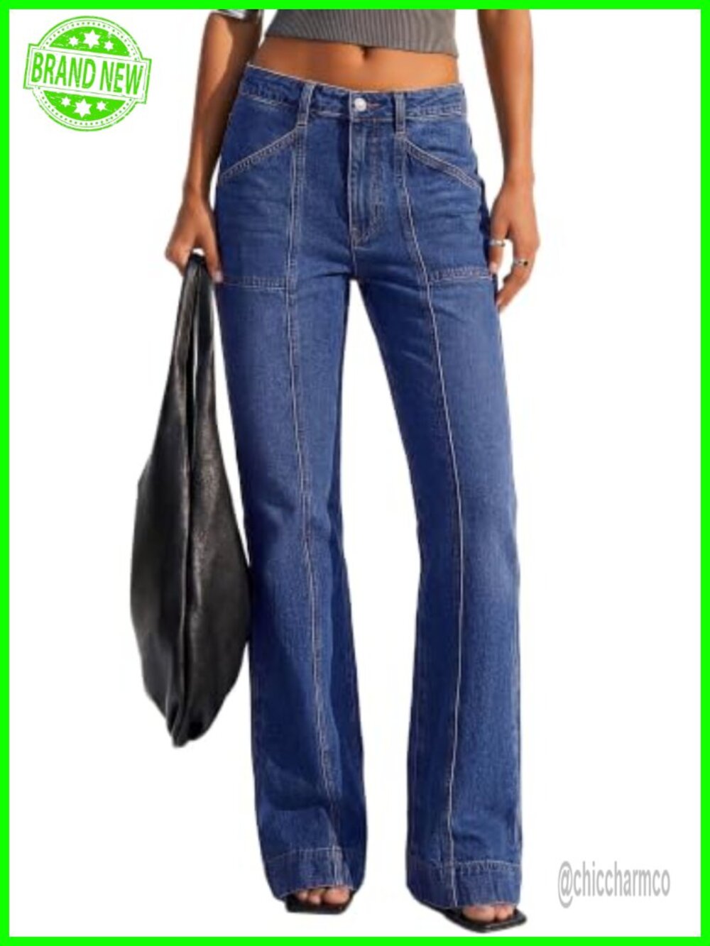 Straight Leg High Waisted Stretchy Curve Appeal Jeans for Women